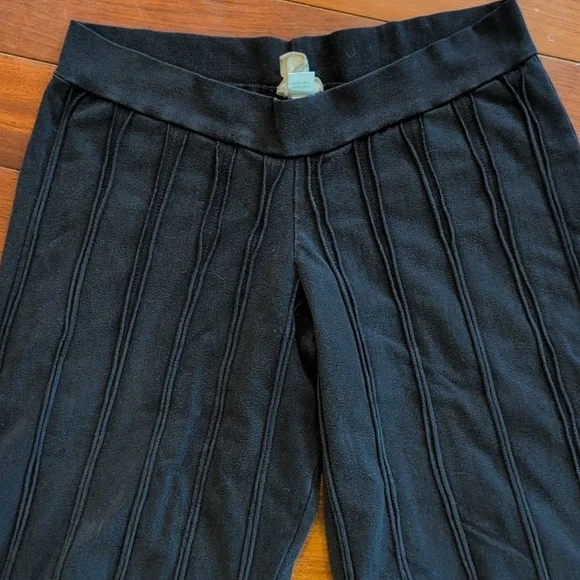 Om Gaia Tree Black Wide Leg Pants Size Medium - Picture 2 of 11